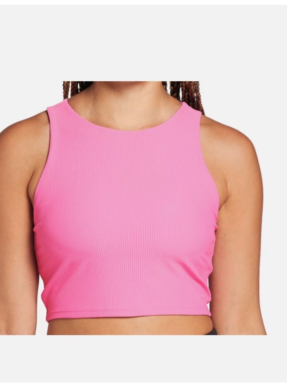 Alpine Design Pink Ribbed Crop Tank